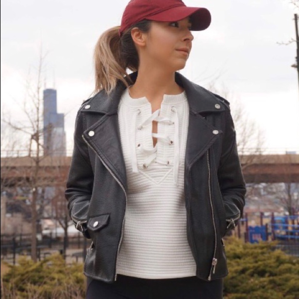 Crisscross Cropped Sweater